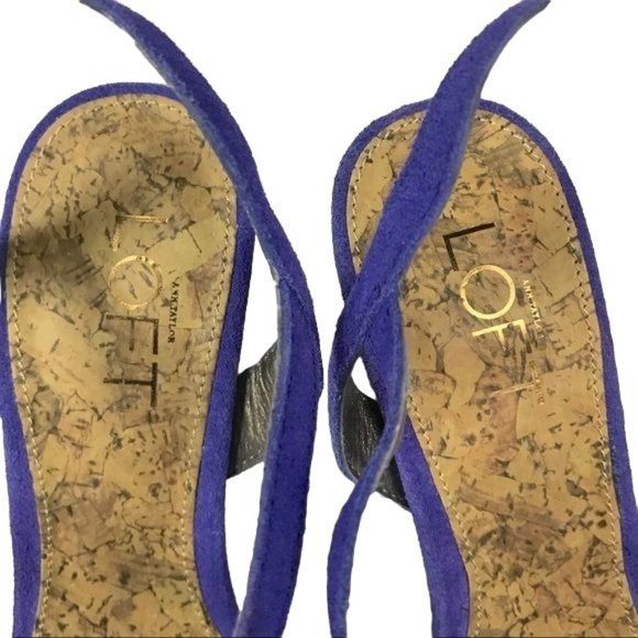 LOFT 5.5 suede tassels-strap heels blue - Picture 6 of 8